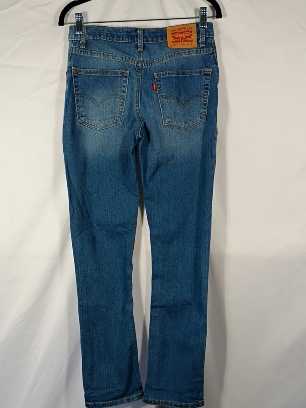 EUC Levi's Performance 511 Slim Light Wash Jeans Girls Size 16 Reg W28 L30